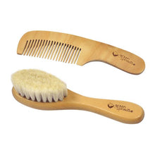 Load image into Gallery viewer, Wooden Baby Brush &amp; Comb Set
