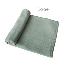 Load image into Gallery viewer, Organic Cotton Muslin Swaddle Blanket
