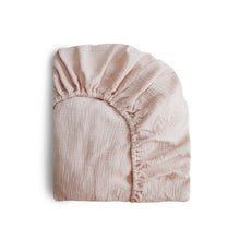 Load image into Gallery viewer, Mini Crib Sheet Muslin Cotton
