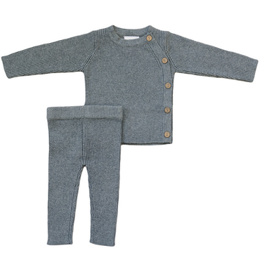 Ribbed Knit Layette Set