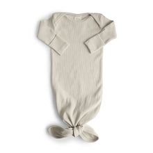 Load image into Gallery viewer, Ribbed Knotted Baby Gown
