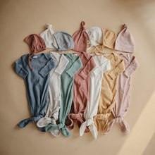 Load image into Gallery viewer, Ribbed Knotted Baby Gown
