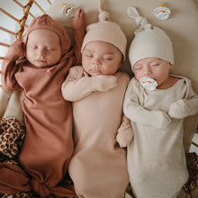 Load image into Gallery viewer, Ribbed Knotted Baby Gown
