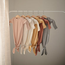 Load image into Gallery viewer, Ribbed Knotted Baby Gown
