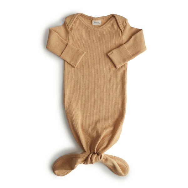 Ribbed Knotted Baby Gown
